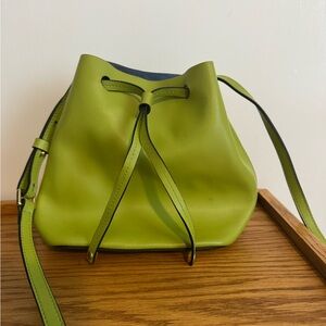 Lodis Vibrant Green Mini Bucket Bag